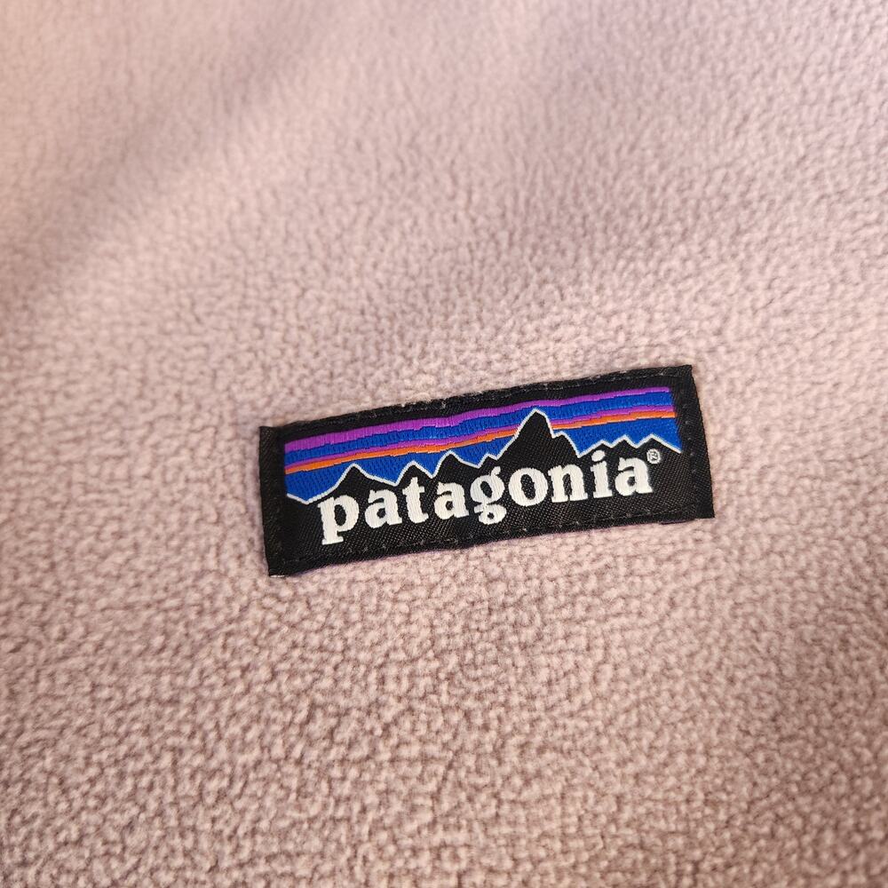 Patagonia Women's Pink Fleece Quarter Zip Pullover Outdoor Gorpcore Size Medium - Picture 4 of 5